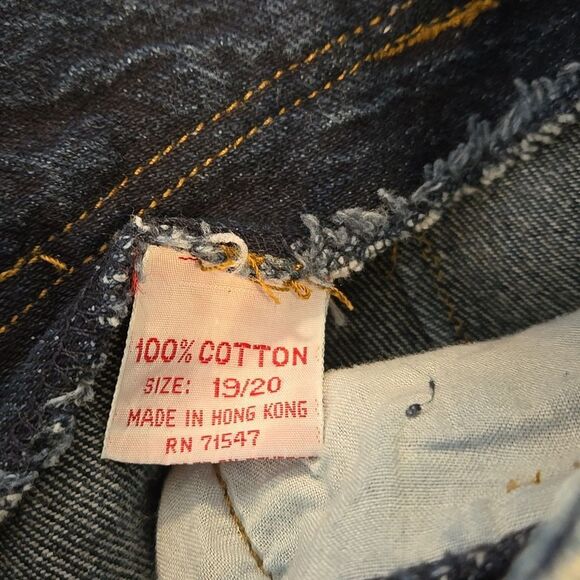 Dont Stop Vintage 80s Blue Denim Jeans Plus SIZE - Picture 5 of 6